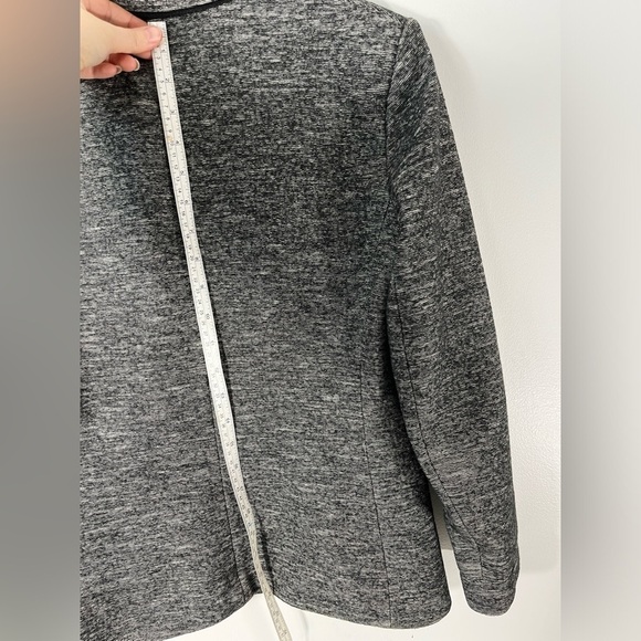 Theory Womens Size 8 Wool Cotton Blend Blazer 2 Button Melange Made in USA - Picture 4 of 11